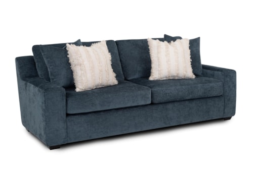 Transitional Sofa with Throw Pillows