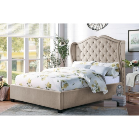 Upholstered California King Bed