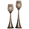 Uttermost Accessories - Candle Holders Badal Antiqued Gold Candleholders Set of 2
