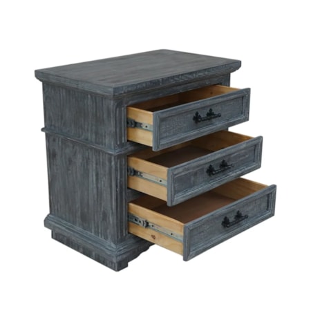 3-Drawer Nightstand