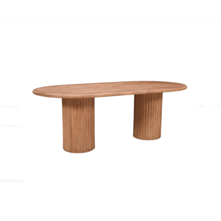 Double Pedestal Dining Table