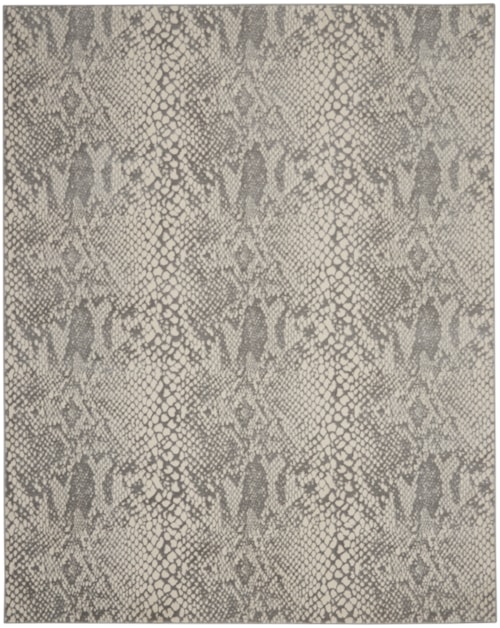 8' x 10' Ivory/Grey Rectangle Rug