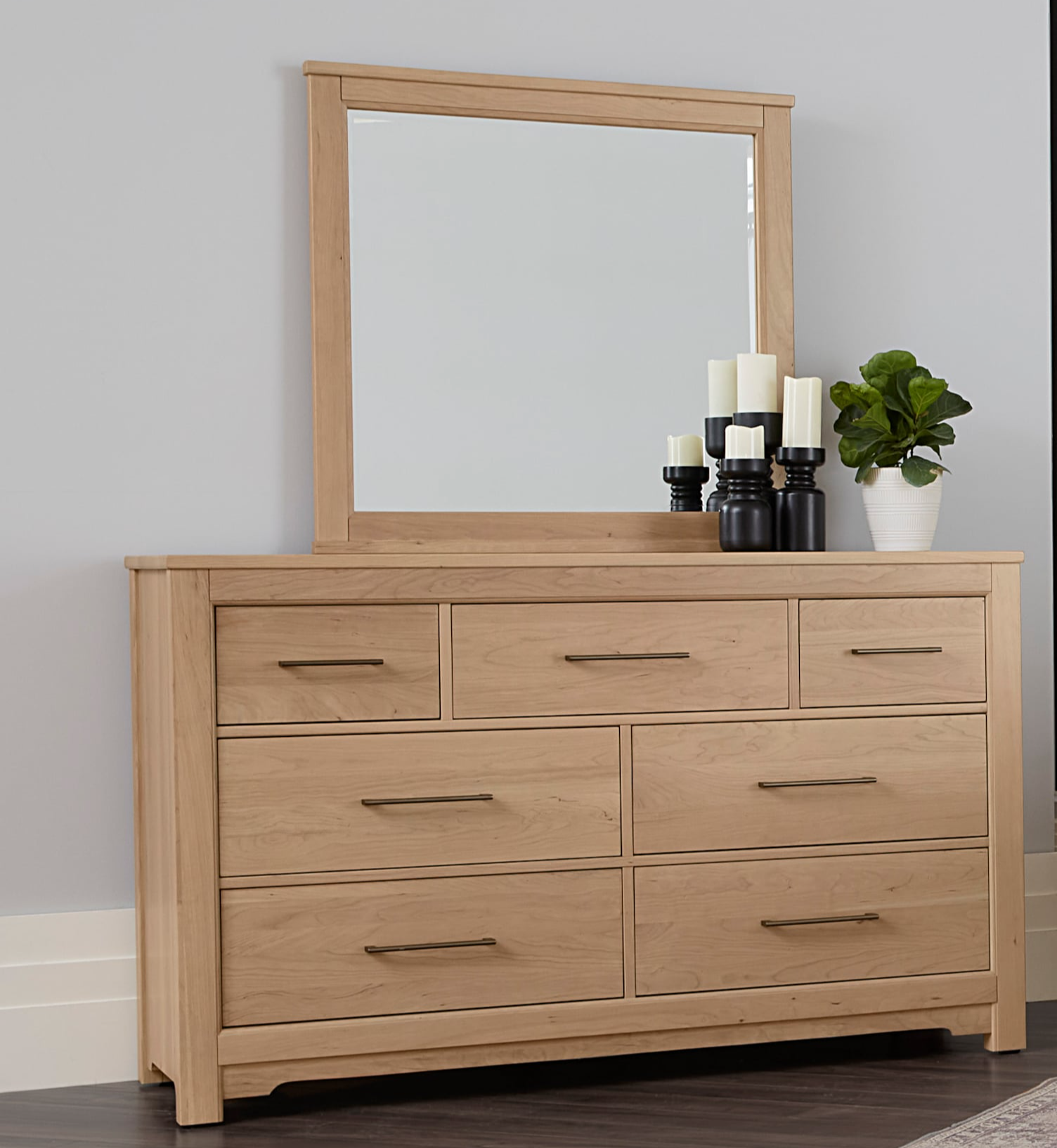 Artisan & Post Crafted Cherry Upholstered California King Bedroom Set