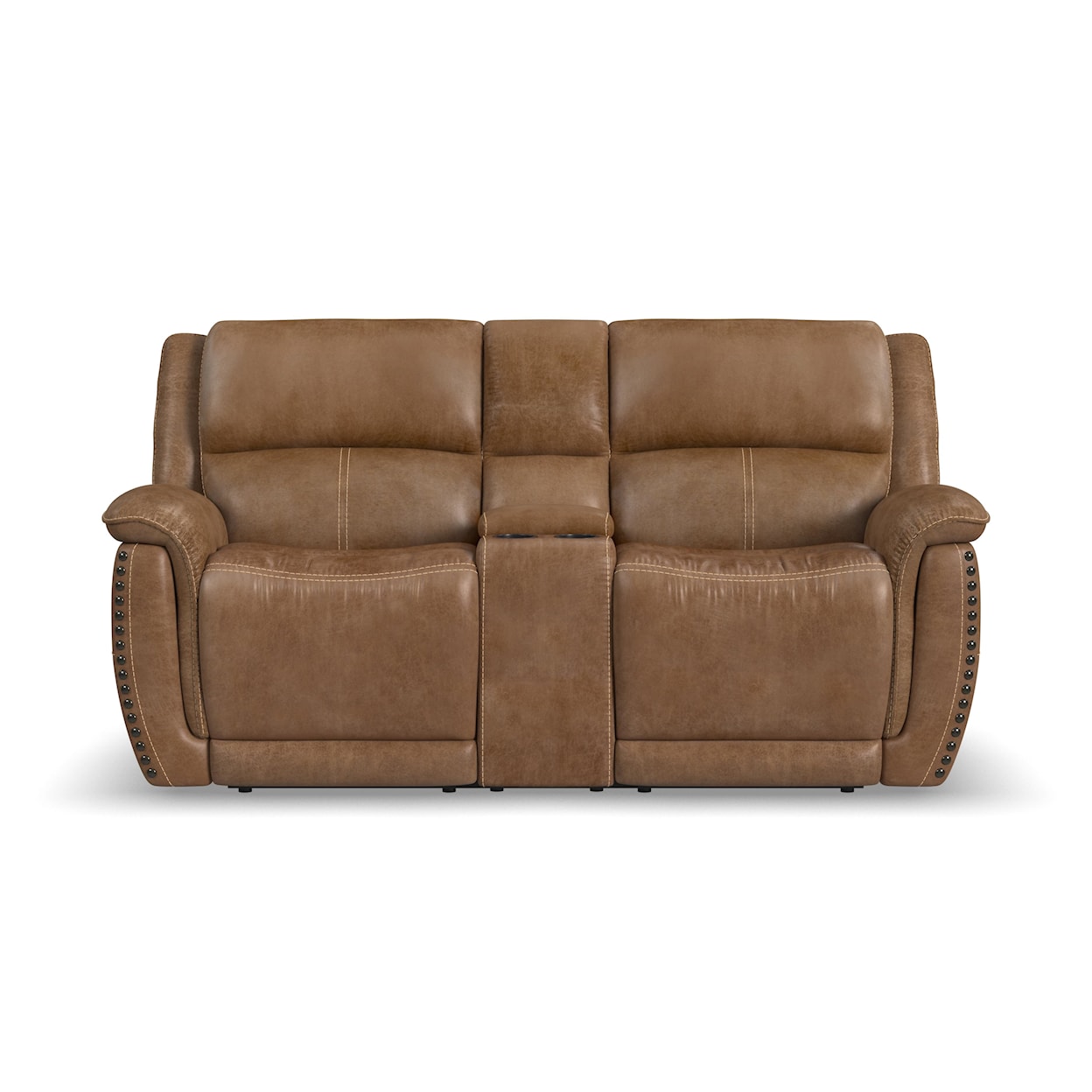 Flexsteel Beau Power Reclining Loveseat w/ Power Headrests