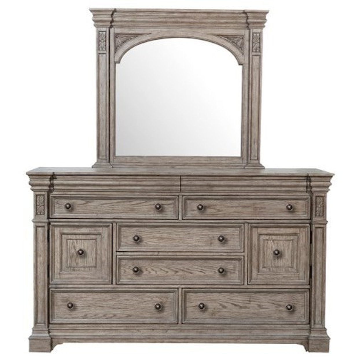 Pulaski Furniture Kingsbury Dresser and Mirror Set