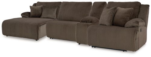 4-Piece Reclining Sectional With Chaise