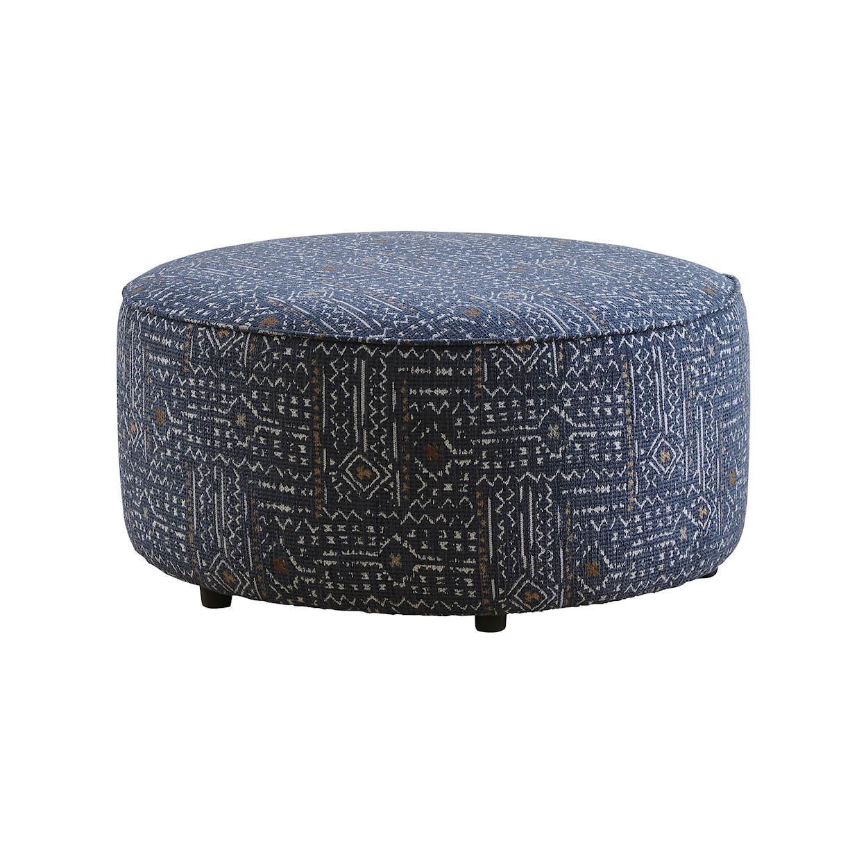 Fusion Furniture 5005 HERZL DENIM LOXLEY COCONUT Cocktail Ottoman
