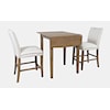 Jofran Eastern Tides Dropleaf Counter Table w/(2) Uph Stools