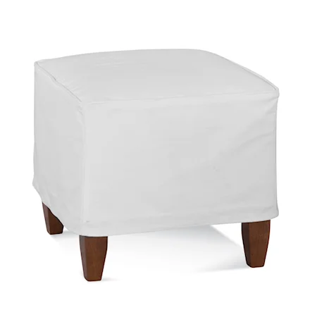 Brooklyn Ottoman with Slipcover