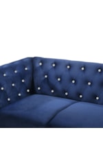 New Classic Emma Glam Crystal Loveseat with Button Tufting