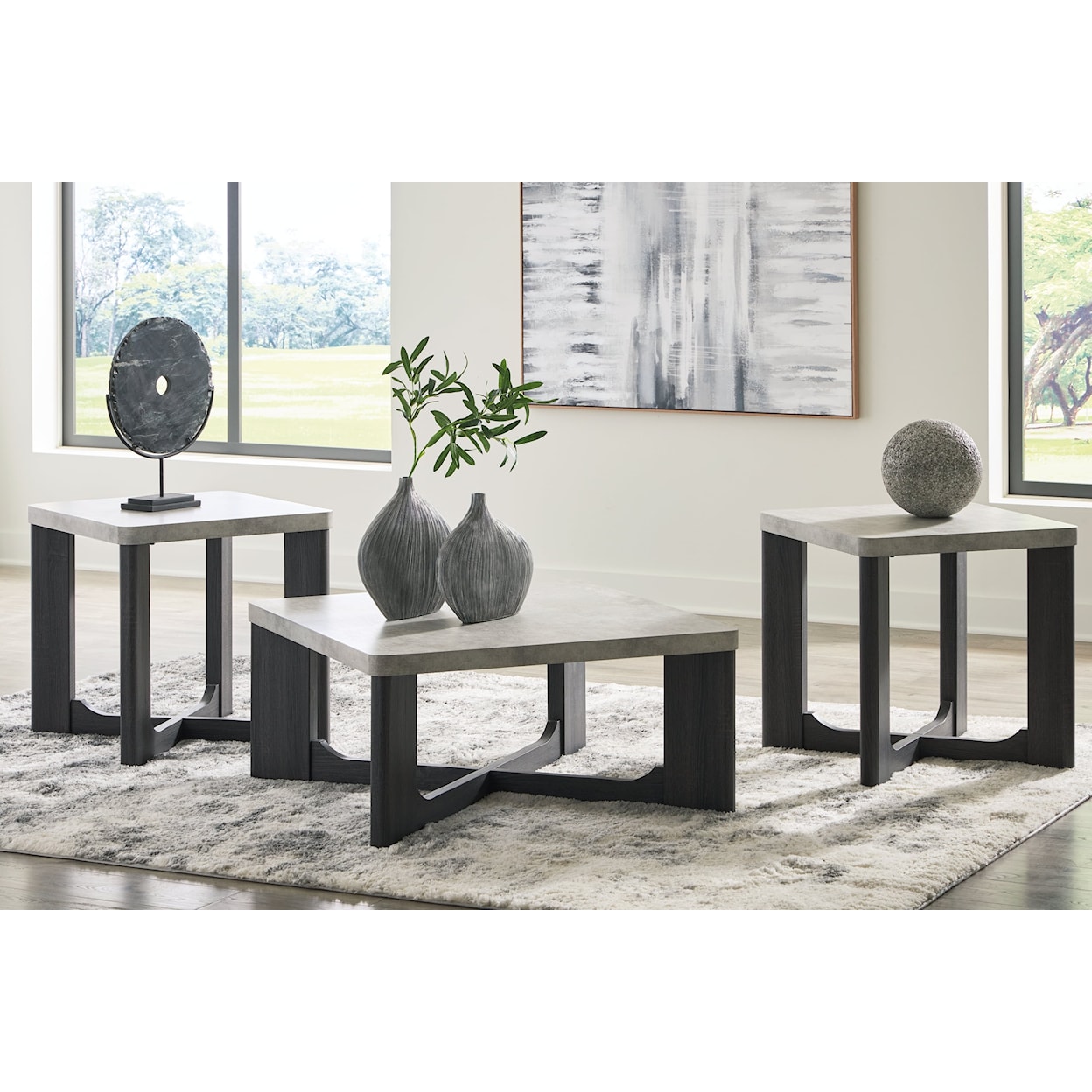 Signature Design by Ashley Furniture Sharstorm Occasional Table Set