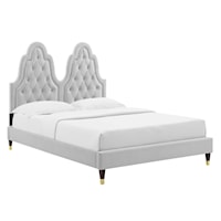 Tufted Performance Velvet Twin Platform Bed