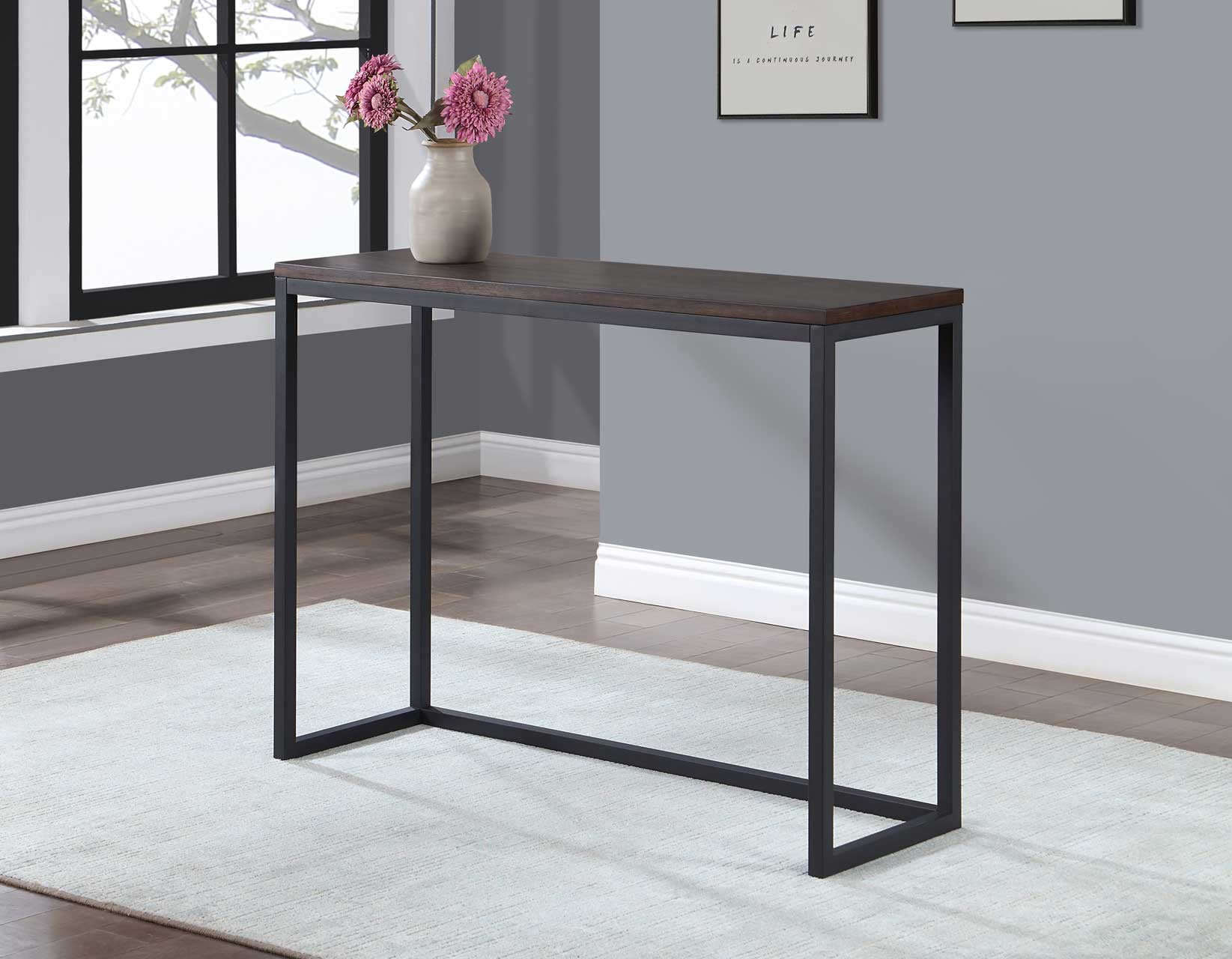 Counter Bar and Upholstered Stools