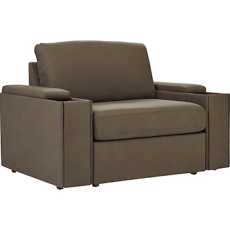 Arm Chair with Storage Consoles