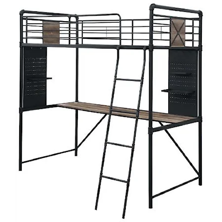 Twin Loft Bed w/ Desk