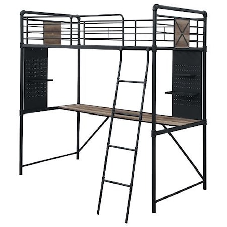 Twin Loft Bed w/ Desk