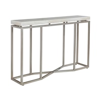 Contemporary Console Table with Onyx Top
