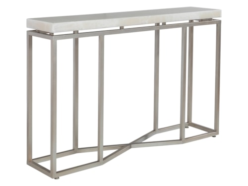 Contemporary Console Table with Onyx Top