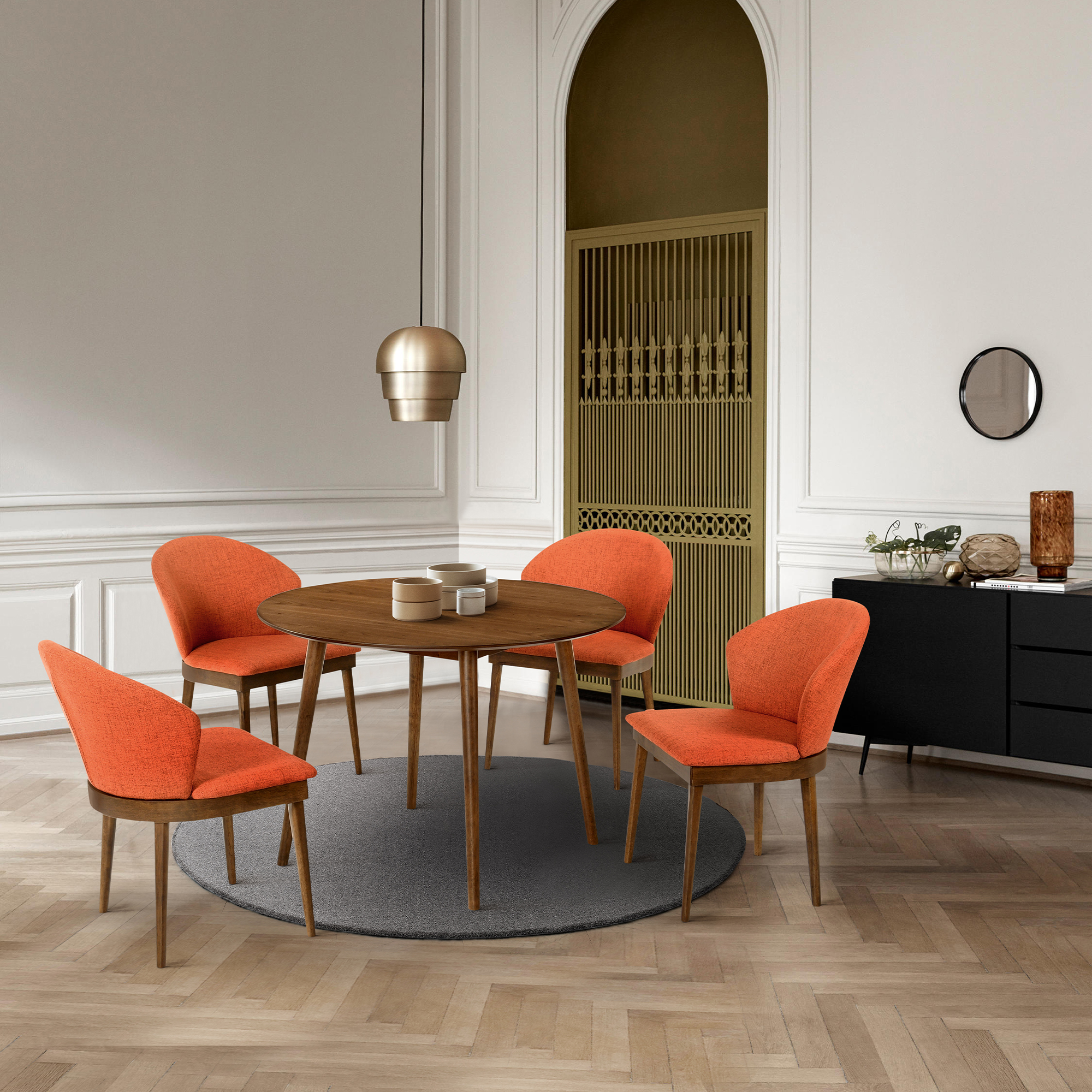 Armen Living Arcadia/Juno 5-Piece Dining Set