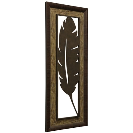 Metal Laser Cut Palm Leaf I