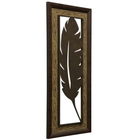 Metal Laser Cut Palm Leaf I