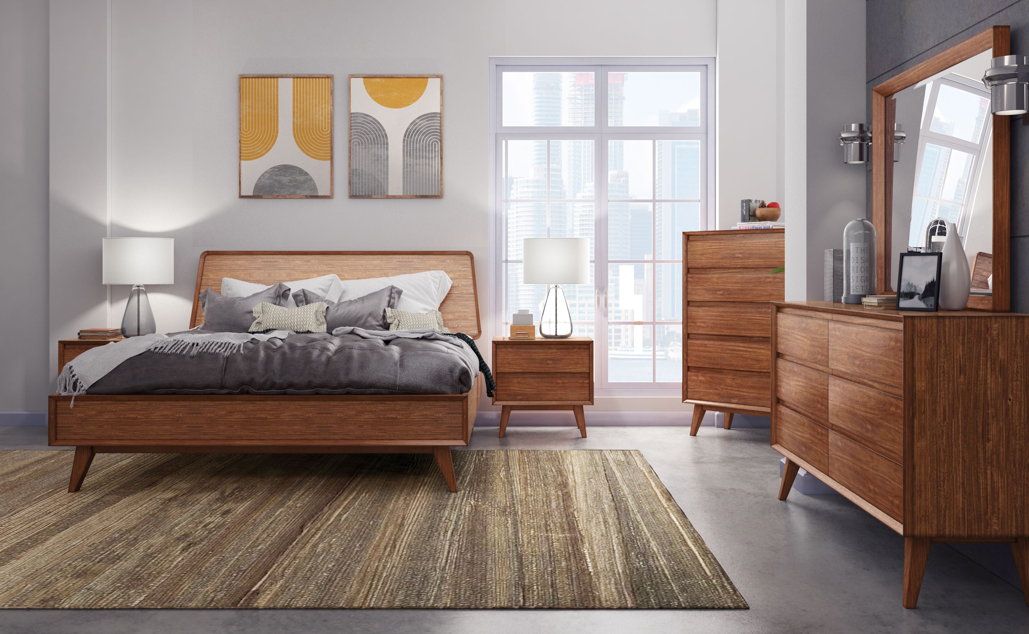 NOVATO 5-PIECE LADDER PANEL Q BEDROOM SET