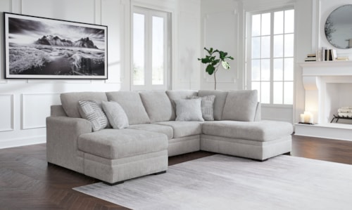 2-Piece Sectional With Chaise in Performance Fabric