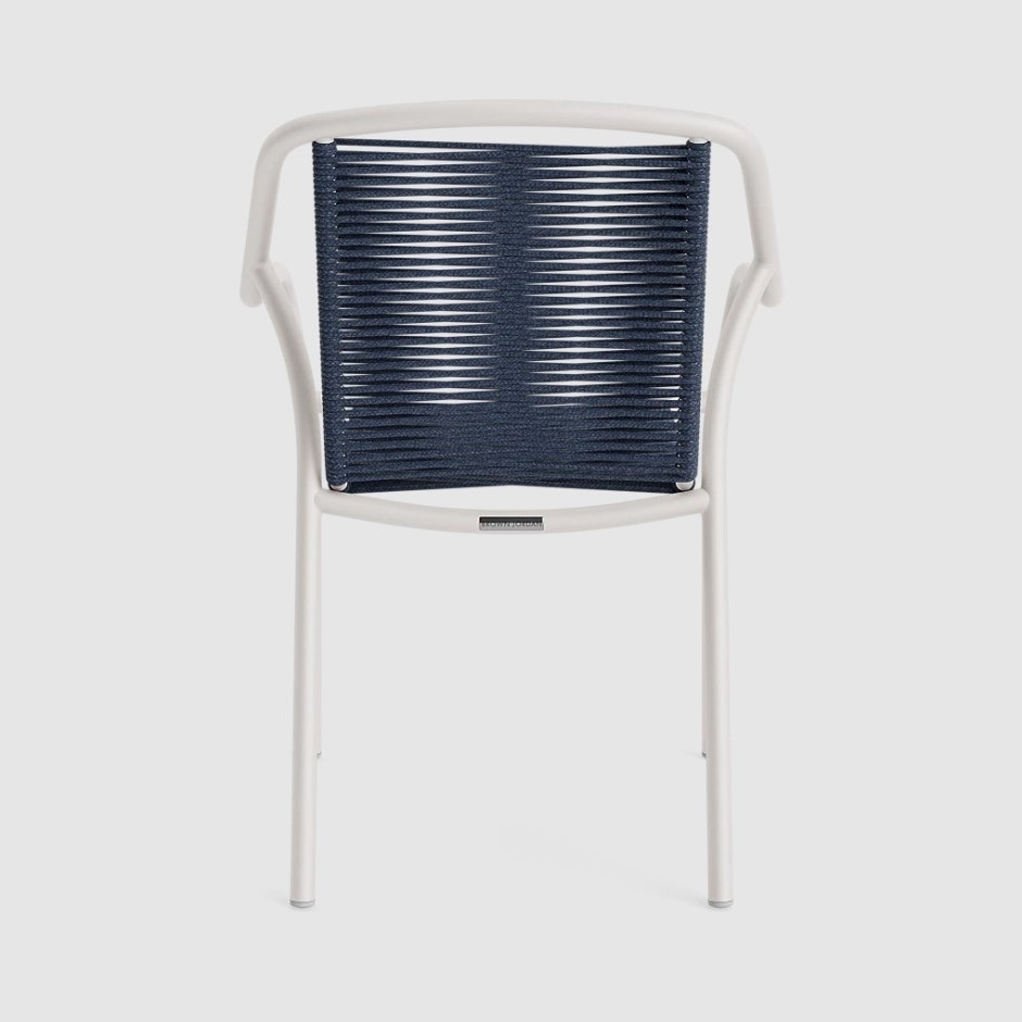 Brown Jordan Faro Stacking Dining Armchair w/Rope Seating