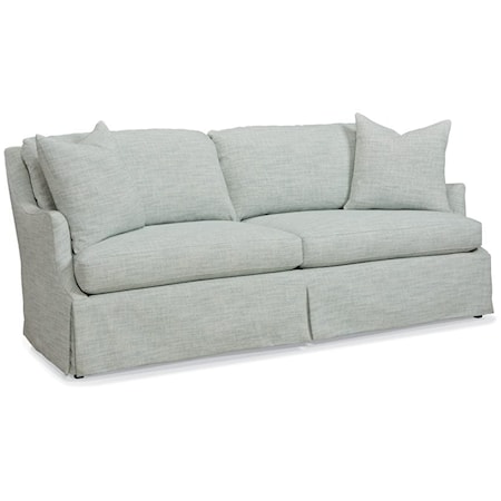 Transitional Sofa with Skirt Base