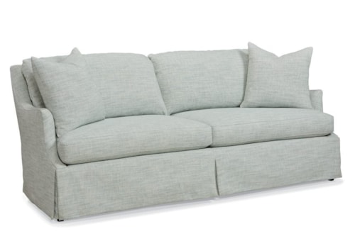 Transitional Sofa with Skirt Base