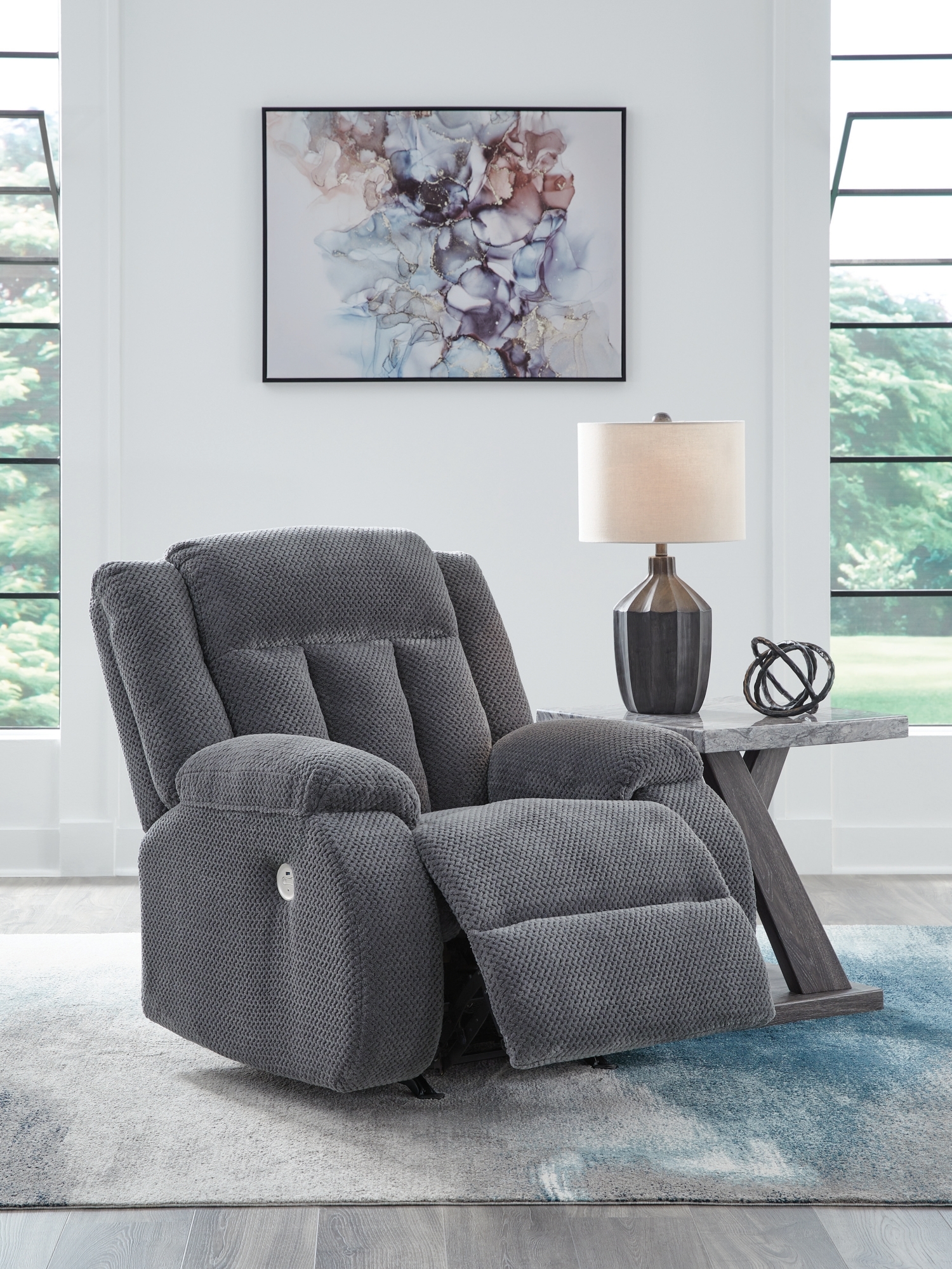 Signature Design by Ashley Greely Bend Power Rocker Recliner