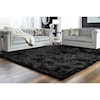 Ashley Signature Design Contemporary Area Rugs Mattford Black Medium Rug