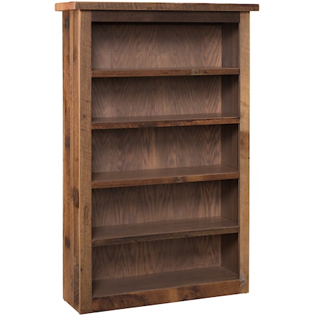 Amish Made Bookshelf 4 Adj. Shelves w/Stiles