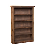36"x60" Book Shelf - 4 Adj. Shelves w/ Stiles