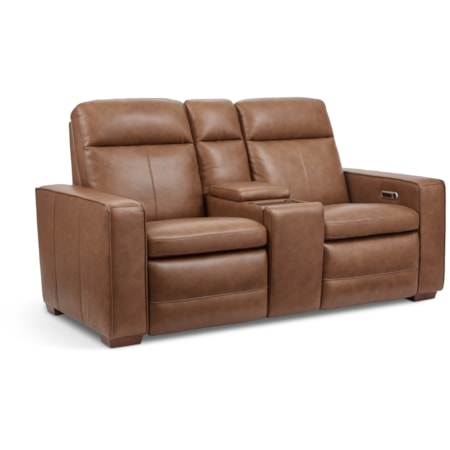 Power Reclining Loveseat with Console