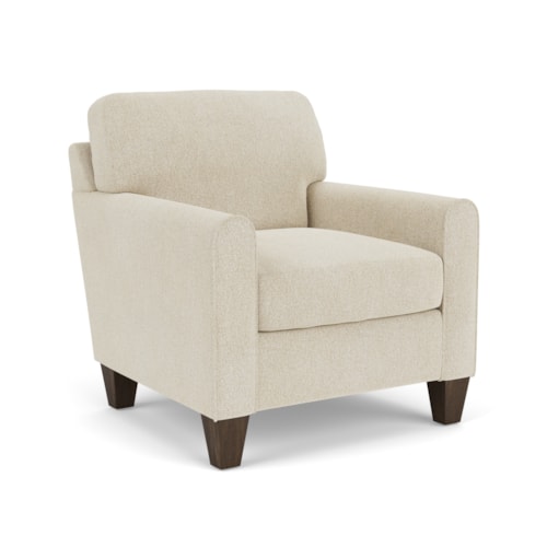 Contemporary Chair with Mailbox Arms