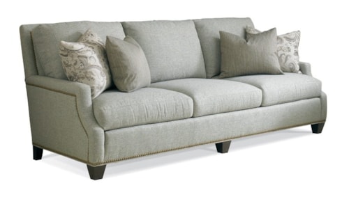 Transitional Sofa with Track Arms