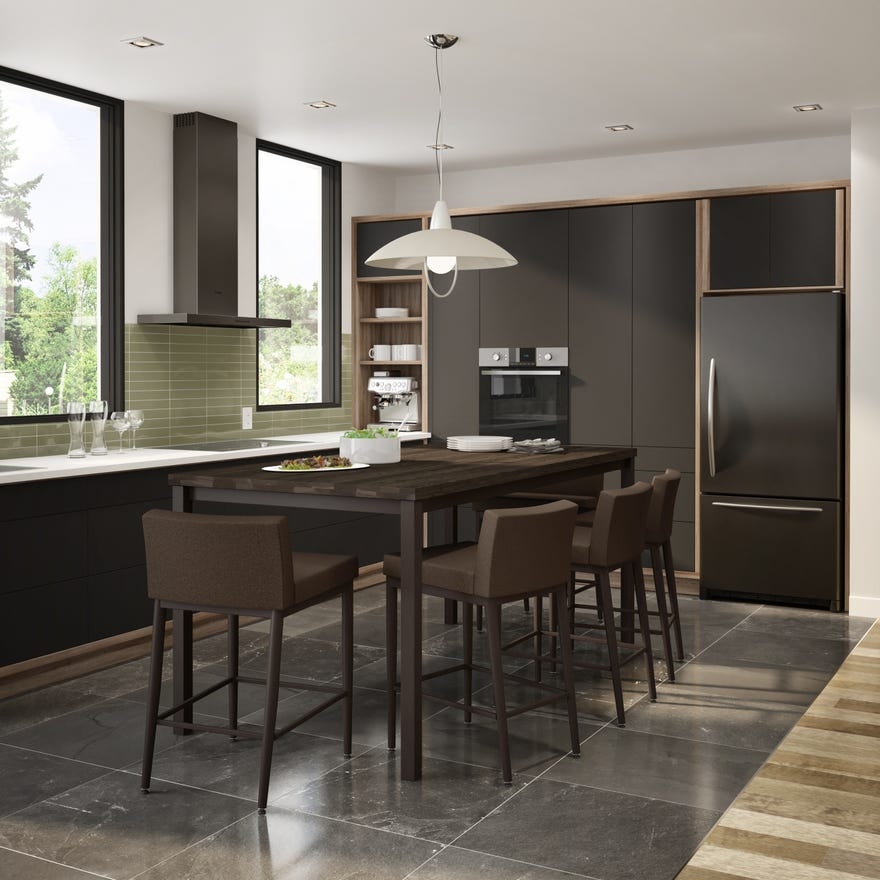 Amisco Hanson Upholstered Bar Stool