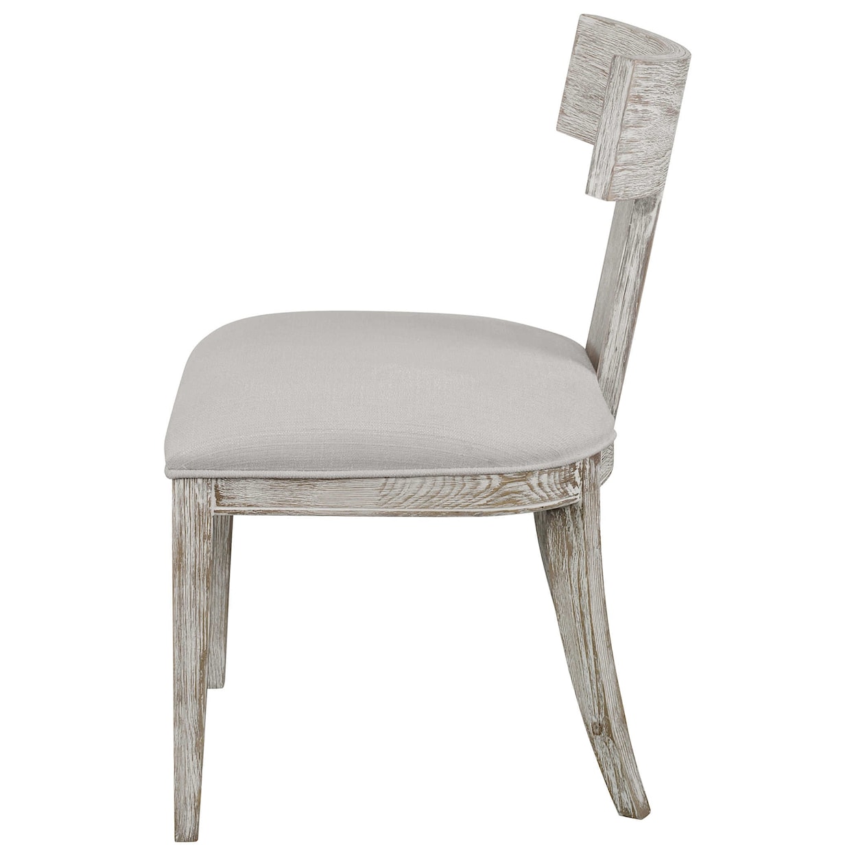 Uttermost Idris White Armless Chair