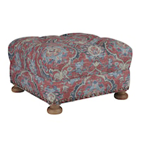 Winslow Tufted Ottoman with Nailheads