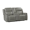 Bassett Club Level - Conover Power Reclining Console Loveseat