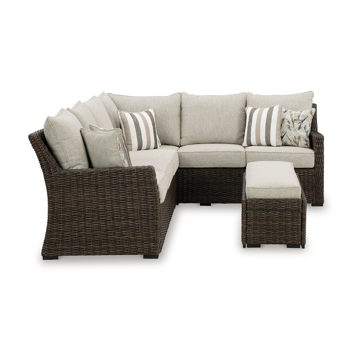 Signature Design by Ashley Brook Ranch Sofa Sectional/Bench Set