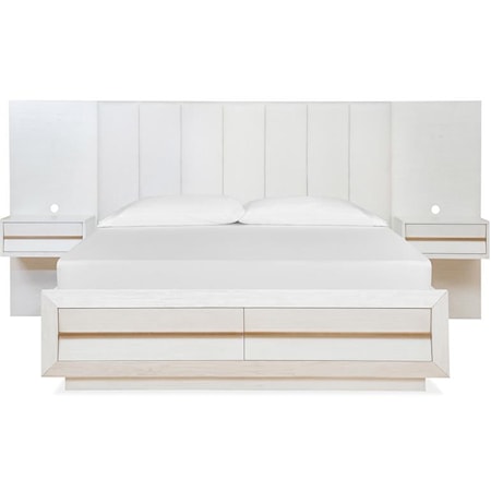 Cal.King Wall Upholstered Bed