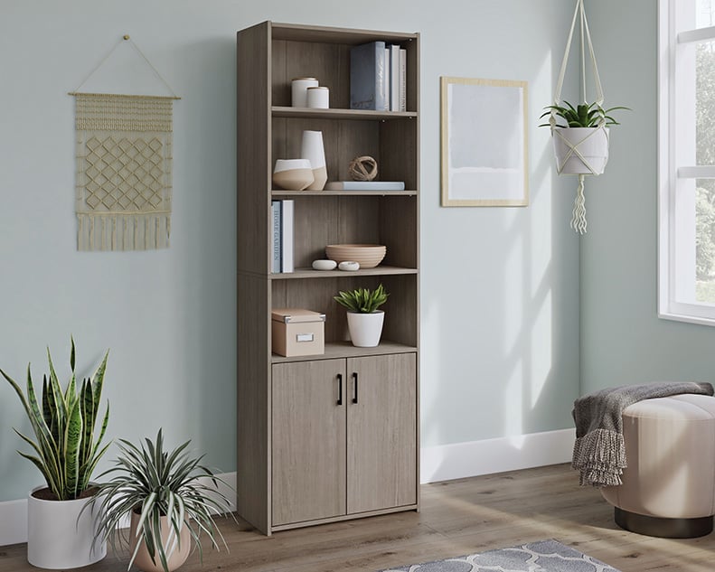 Sauder Beginnings 428234 Transitional 5Shelf Bookcase with Adjustable