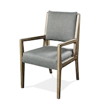 Rustic Upholstered Arm Chair