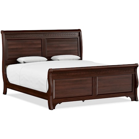 Traditional Master King Sleigh Bed