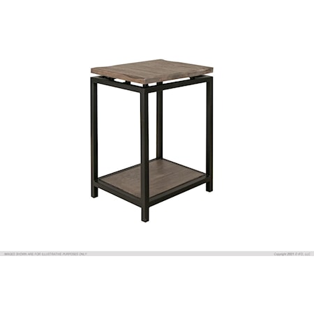 International Furniture Direct Antique 763550 Chair Side Table with 1 Drawer, Gill Brothers Furniture & Mattress