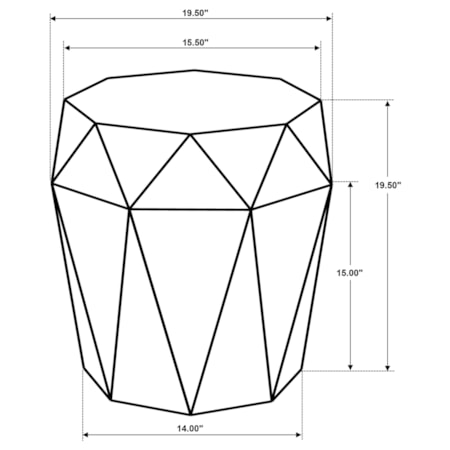 Jacinto Octagonal Side Table