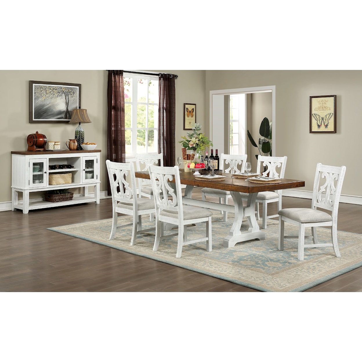 Furniture of America Auletta Set of Side Chairs