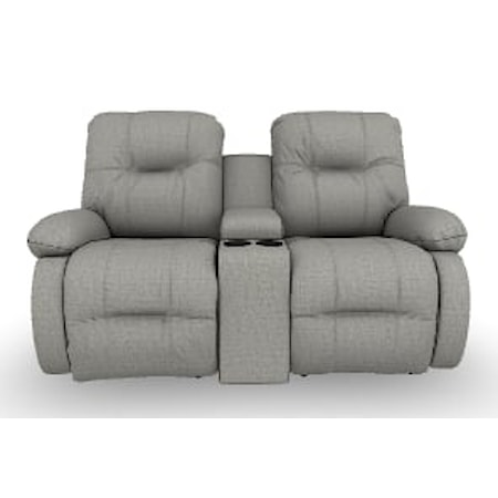 Power Rocking Reclining Console Loveseat